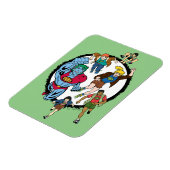 Captain Planet und der Planeteers Circle Graphic Magnet (Linke Seite)