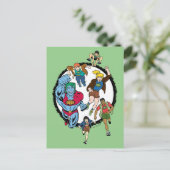 Captain Planet und der Planeteers Circle Graphic Postkarte (Stehend Vorderseite)