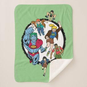 Captain Planet und der Planeteers Circle Graphic Sherpadecke