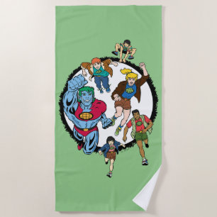 Captain Planet und der Planeteers Circle Graphic Strandtuch