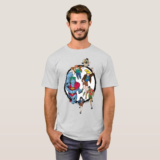 Captain Planet und der Planeteers Circle Graphic T-Shirt (Vorne ganz)