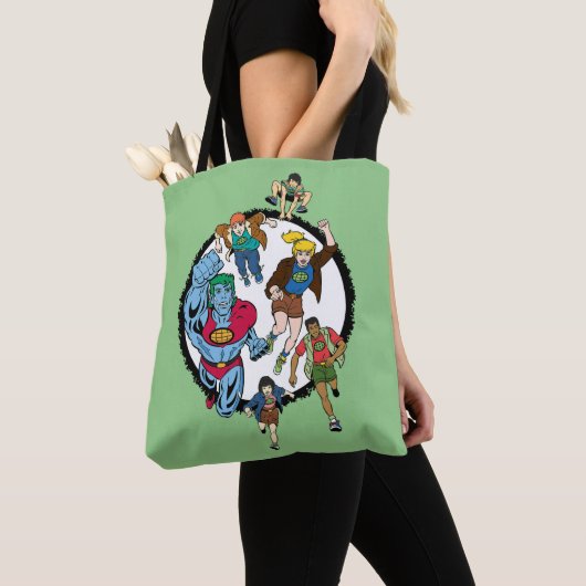 Captain Planet und der Planeteers Circle Graphic Tasche (Von Nahem)