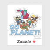 Captain Planet und die Planeten - Go Planet! Aufkleber (Blatt)