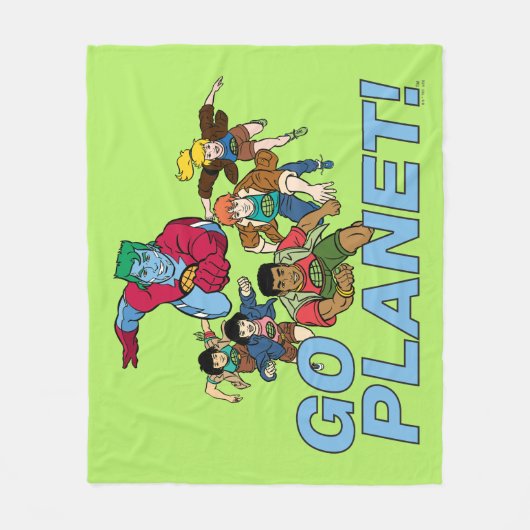 Captain Planet und die Planeten - Go Planet! Fleecedecke (Vorderseite)