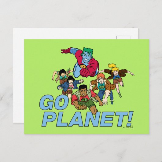Captain Planet und die Planeten - Go Planet! Postkarte (Vorne/Hinten)