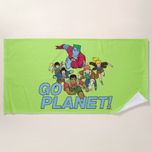 Captain Planet und die Planeten - Go Planet! Strandtuch