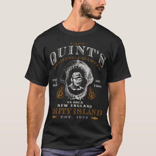 Captain Quint's Jaw Skull (Universal Â© UCS LLC) T-Shirt (Vorderseite)