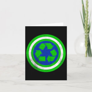 Captain Recycle Earth Day Karte