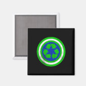 Captain Recycle Earth Day Magnet (Vorderseite/Rückseite)