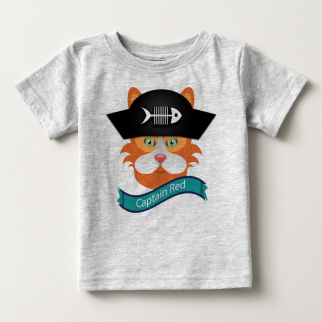 Captain Red - Baby Fine Jersey T - Shirt  (Vorderseite)