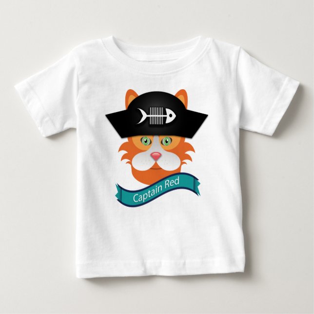 Captain Red - Baby Fine Jersey T - Shirt  (Vorderseite)