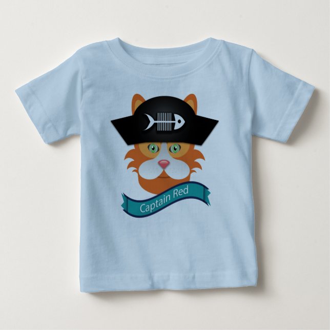 Captain Red - Baby Fine Jersey T - Shirt  (Vorderseite)