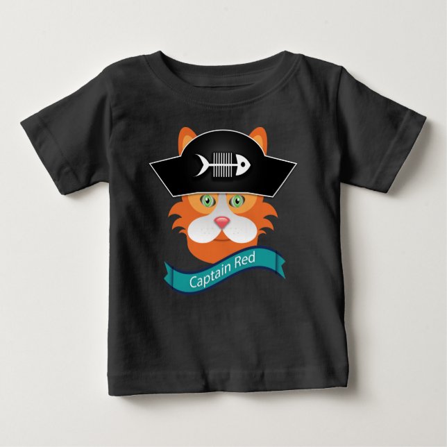 Captain Red - Baby Fine Jersey T - Shirt  (Vorderseite)