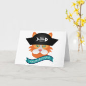 Captain Red - Grußkarte, Standard-weiße Envelo Karte (Gelbe Blume)