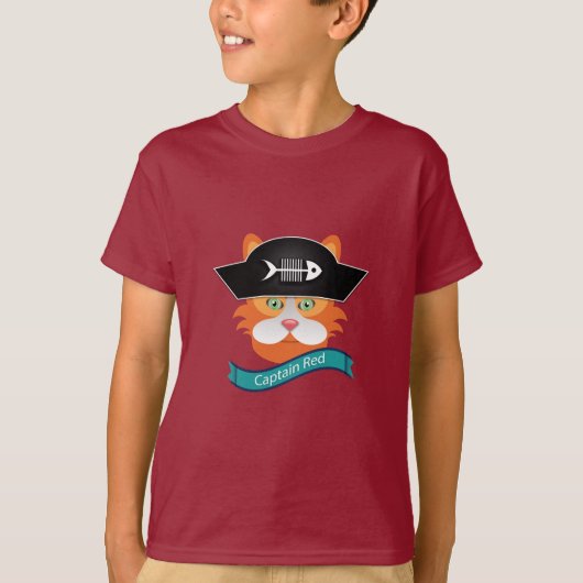 Captain Red - Kids' Basic T - Shirt (Vorderseite)