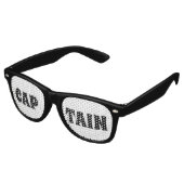 CAPTAIN Retro-Shades / Fun-Party Partybrille (Schrägansicht)