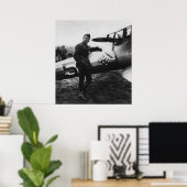 Captain Rickenbacker Poster (Heimbüro)