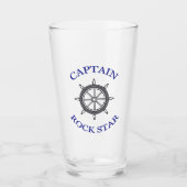 "Captain Rock Star" Glas (Vorderseite)