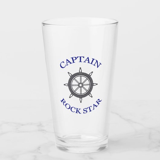 "Captain Rock Star" Glas (Vorderseite)