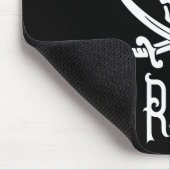 Captain Ron Personalisierter Piratenschädel Bootfa Mousepad (Ecke)