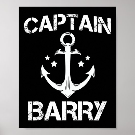 Captain Rry Funny Birthday Personalisierter Name C Poster (Vorne)