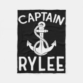 Captain Rylee Anchor Boat Boating Yacht Ship Fleecedecke (Vorderseite)