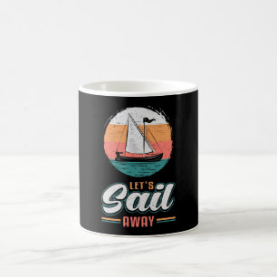 Captain Sail Boat Sailor Segeln Retro Geschenk Ide Kaffeetasse