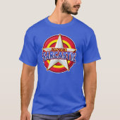 Captain Sarcastic Super Hero Style T - Shirt (Vorderseite)