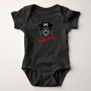 Captain schwarzen Hund - Baby-Jersey-Bodysuit Baby Strampler
