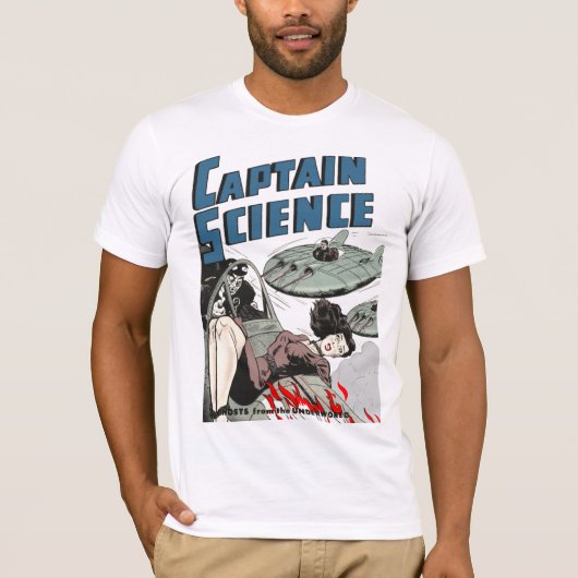 Captain Science #3 Kunstwerk T-Shirt (Vorderseite)