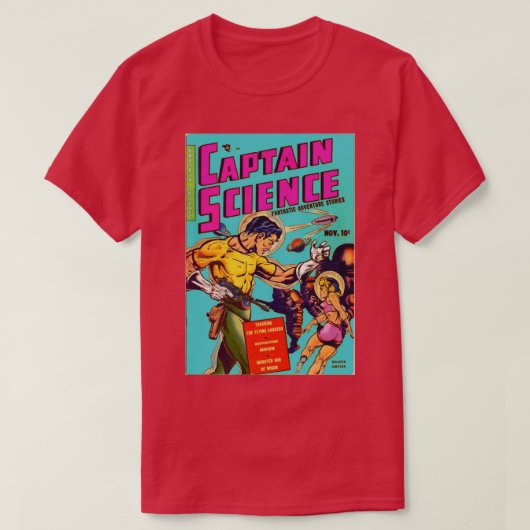 Captain Science Comic Buch über brasilianischen Pa T-Shirt (Design vorne)