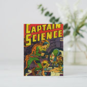 Captain Science Postkarte (Stehend Vorderseite)