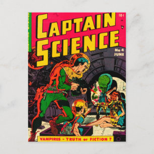 Captain Science — Vampire: Wahrheit oder Fiktion? Postkarte