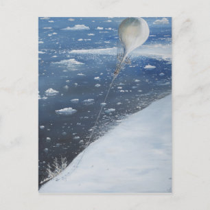 Captain Scott Antarktis erster Aeronaut. 4. Postkarte