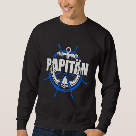 Captain Segelboot Sweatshirt (Vorderseite)
