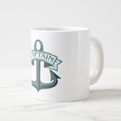 Captain Ships Anchor Jumbo-Tasse (Vorderseite Rechts)