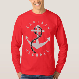Captain Shirt Anchor Personalisiert