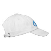 Captain Simple Bold Typography Stil Bestickte Baseballkappe (Rechts)