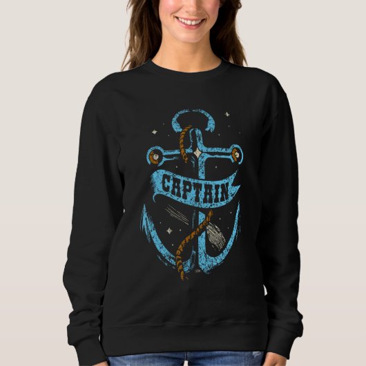 Captain Skipper Ship  Boat Owner Sweatshirt (Vorderseite)