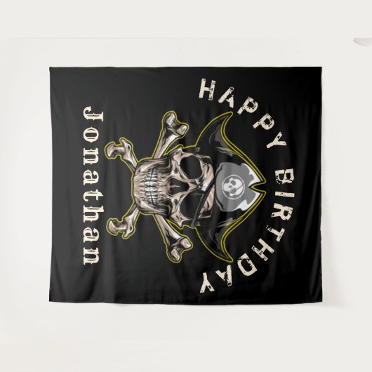 Captain Skull Captain Backdrop Wandteppich (Vorderseite (Horizontal))