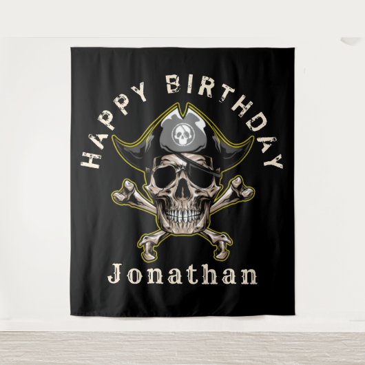 Captain Skull Captain Backdrop Wandteppich (Vorderseite)
