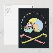 Captain Skull Mnemonic Postkarte (Vorne/Hinten)