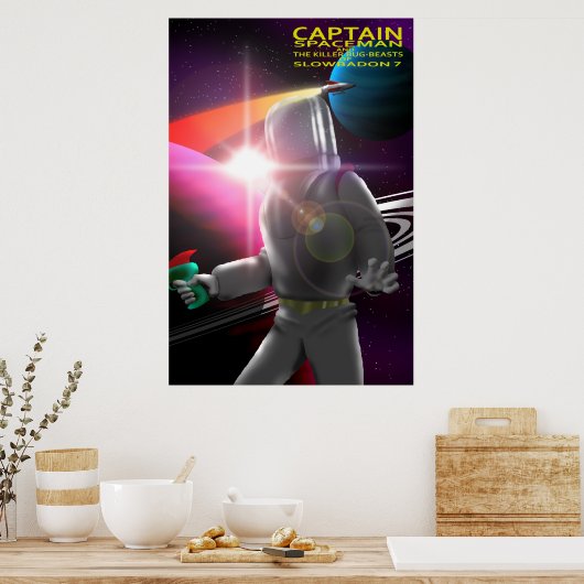 Captain Spaceman Poster (Küche)