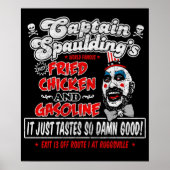 Captain Spaulding Fried Chicken Benzoline Poster (Vorne)