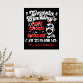 Captain Spaulding Fried Chicken Benzoline Poster (Küche)