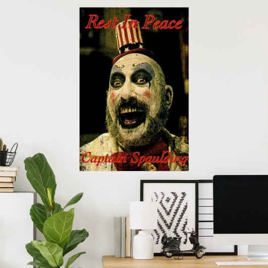 Captain Spaulding Poster (Heimbüro)