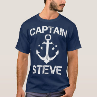 CAPTAIN STEVE Funny Birthday Personalisiert Name T-Shirt