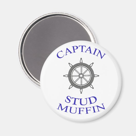Captain Stud Muffin Magnet (Vorderseite/Rückseite)