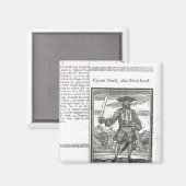 Captain Teach, Alias Black Beard Magnet (Vorderseite/Rückseite)