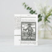 Captain Teach, Alias Black Beard Postkarte (Stehend Vorderseite)